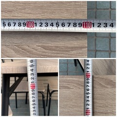 ★フルセット★ダイニングテーブル・イス・アイアン・高さ75cm×幅110cm×奥行き70cmの画像