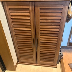 靴箱　ウォールナットの画像