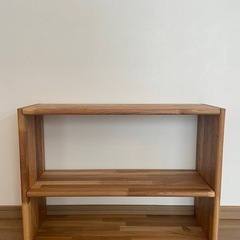 オープンシェルフ　オーク無垢　可変棚　オイルフィニッシュ
の画像