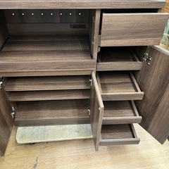 ☆ドリーム荒牧店☆ジモティー割引有☆ ベガコーポレーション/組立式3枚扉オープンボード/BRの画像