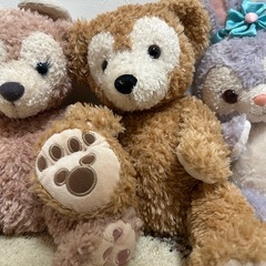 ダッフィーシェリーメイジェラトーニステラルークッキーアンぬいぐるみの画像