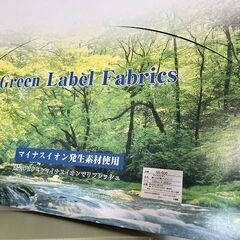 新品 マイナスイオン発生素材 グリーンレーベルファブリックス 綿ベロア敷パッドシーツ シングル 100×205cmの画像