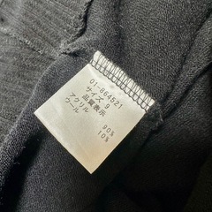 Palis 黒 ニット ワンピース ハイネック 長袖 ブラック ひざ丈の画像