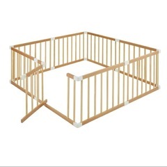 KATOJI 扉付き木製ベビーサークル 173x173cmの画像