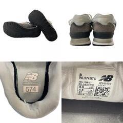 NEW BALANCE ニューバランス スニーカー スウェード グレー レディース 23.5【古着】【中古】の画像