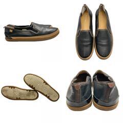 REGAL リーガル スリッポン レザー ブラック メンズ 24【古着】【中古】の画像