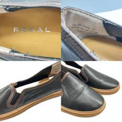 REGAL リーガル スリッポン レザー ブラック メンズ 24【古着】【中古】の画像