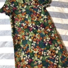 Jocomomola by Sybilla ホコモモラ シビラ 半袖 ひざ丈 ワンピース 花柄 40の画像