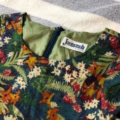 Jocomomola by Sybilla ホコモモラ シビラ 半袖 ひざ丈 ワンピース 花柄 40の画像