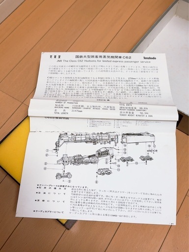 天賞堂 C62 2 蒸気 機関車 No 491 国鉄 HOゲージ 鉄道模型