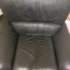 1人掛け
ソファ　革　　の画像
