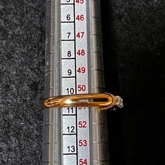 美品！k18YG
ダイヤモンドリング　10〜11号の画像