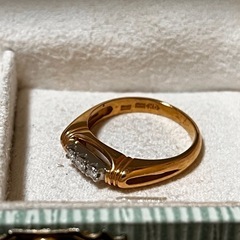 美品！k18YG
ダイヤモンドリング　10〜11号の画像