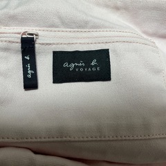 agnès b. VOYAGE トートバッグ 淡いピンクの画像