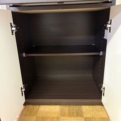 【ジャングル深井店】★2枚扉 食器棚 ブラウン キッチン家具 家具 堺市 深井 【FU3150】の画像