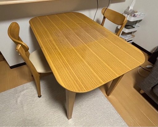 2人がけダイニング(1部折りたたみ可能) (386) 明石のダイニング