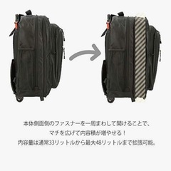 汚れあり　リュック型　キャリーケースの画像