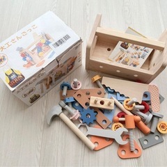 PolarB tanoshimu 積み木 大工さんごっこ 木製 知育 玩具セットの画像