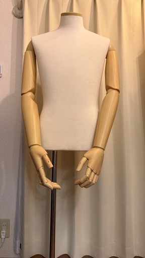 SUN メンズトルソー 腕付き 可動式 バスト94cm 店舗什器