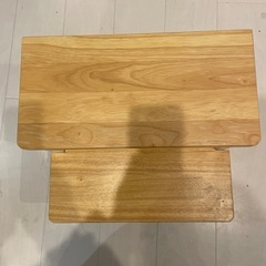 【再掲載】木製2段踏み台 ステップ台 子ども 踏み台 子供 手洗い 脚立 木目 飾り棚 プランター台 おしゃれ 2段 スツール 大人も使える 洗面所 手洗い 玄関 天然木 壁 猫 ナチュラル雑貨の画像