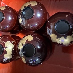 お正月🎍食器 碗 お吸物 お盆 まとめての画像