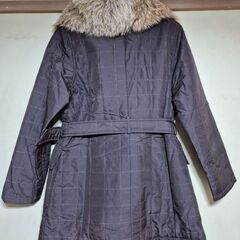 美品　レディース　キルティングジャケット　2WAY　フォックス襟　Mの画像