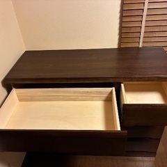 約4万　人気大川家具　収納タンス　の画像