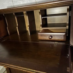 KARIMOKU  カリモク ライティングデスク 木製 アンティーク レトロ の画像