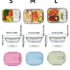 未使用・ガラス保存容器の画像