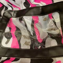 Gimmie? ゴルフ トラベルカバー ピンク 迷彩 ポーチ一体型収納の画像