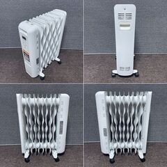 アイリスオーヤマ ウェーブ型オイルヒーター KIWH2-1210M-W IRIS OHYAMA 暖房器具の画像