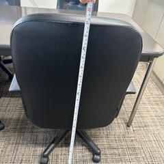 1/16まで⭐︎会議用テーブル＋高級感のあるレザー調チェア4脚セットの画像