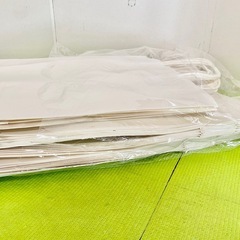 【新品②】白無地手提げ紙袋(マチ有り)×17枚の画像
