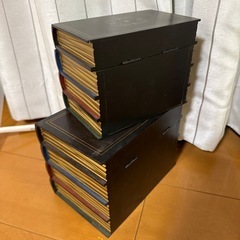 アンティーク本型小物入れ 収納2個セットの画像