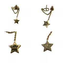 クリスチャンディオール Christian Dior ピアス CDロゴ スターチャーム  ピアス 両耳用 片方のみ ゴールドの画像