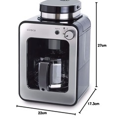 【中古美品】siroca全自動コーヒーメーカーの画像