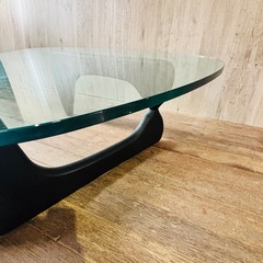 イサムノグチ コーヒーテーブル ブラックアッシュ ヴィトラ ガラステーブルの画像
