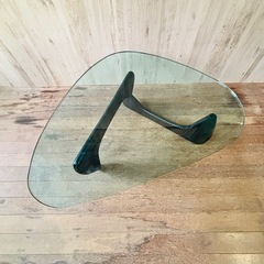 イサムノグチ コーヒーテーブル ブラックアッシュ ヴィトラ ガラステーブルの画像