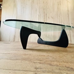 イサムノグチ コーヒーテーブル ブラックアッシュ ヴィトラ ガラステーブルの画像