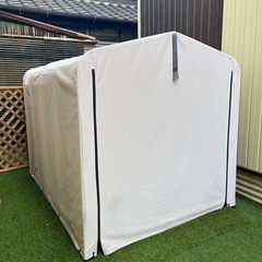 アイリスプラザ サイクルハウス ガレージ 防水 撥水 自転車 収納 梅雨対策の画像