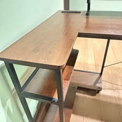 ゲーミングデスクL字型　幅120cmの画像