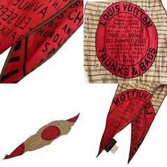 ルイヴィトン LOUIS VUITTON スカーフ ロゴ 菱形 ブラウンの画像