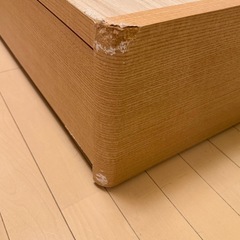 セミダブルベット　フレームマットレス付きの画像