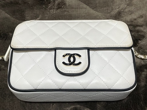 【売約】CHANEL シャネル マトラッセ チェーン クラッチ AP4516 ショルダーバッグ ラムスキン　希少色　白色　極上　正規品