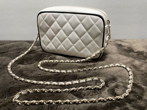 【売約】CHANEL シャネル マトラッセ チェーン クラッチ AP4516 ショルダーバッグ ラムスキン　希少色　白色　極上　正規品