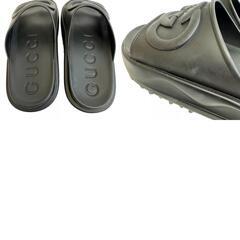 グッチ GUCCI 24 サンダル 厚底 スリッパ GGインターロッキング 692380 ブラックの画像