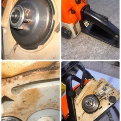 管JT003 動作良好 STIHL MS170　 スチール エンジンチェーンソー カバー付  の画像