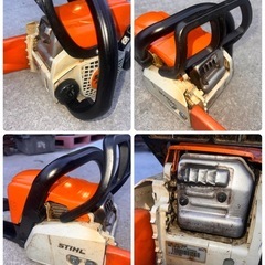 管JT003 動作良好 STIHL MS170　 スチール エンジンチェーンソー カバー付  の画像