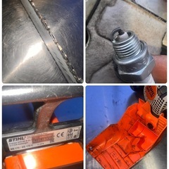 管JT003 動作良好 STIHL MS170　 スチール エンジンチェーンソー カバー付  の画像