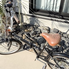 【20インチ折りたたみ自転車】6段変速 20インチ　ブラックの画像